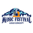 © Argo Studio - Guitar and Mountain Country Music Logo