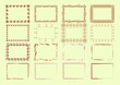 © Елена Костромина - set of borders. set of frames. set of postage stamps