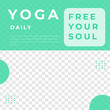 © sixtwentystudio - Yoga feed design social media post template
