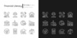 © IMG visuals icons - Financial literacy linear icons set for dark and light mode. Compare prices. Plan budget. Money management. Customizable thin line symbols. Isolated vector outline illustrations. Editable stroke