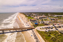 Aerial Drone Image St Augustine Beach FL USA