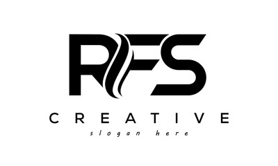 Letter RFS creative logo design vector	