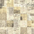 © Olga - Newspaper paper grunge newsprint patchwork seamless pattern background