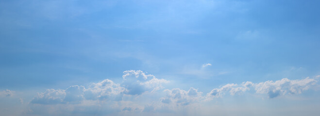 Wall Mural - panoramic beautiful sky with white clouds