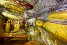 Historical Dambulla Cave Temple, In Dambulla, Sri Lanka
