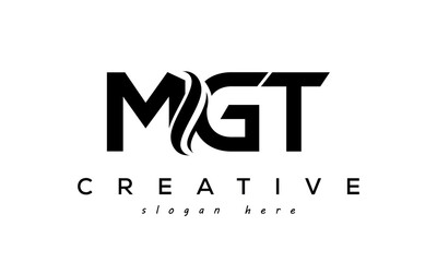 Letters MGT creative logo design vector