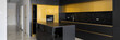 Spacious and luxury kitchen, panorama