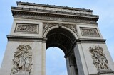 Fototapeta Paryż - Arc de Triomphe in Paris, France