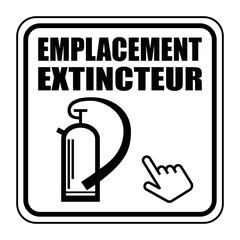 Wall Mural - Logo emplacement extincteur.