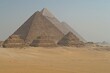 Pyramids on the Giza plateau. Egypt.