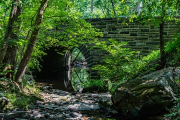 Beneath The Bridge, Confederate Avenue, Gettysburg National Military Park, Pennsylvania, USA