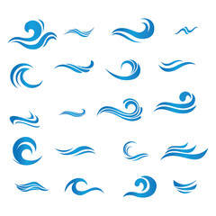 wave logo set
