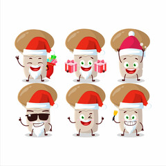 Sticker - Santa Claus emoticons with champignon cartoon character