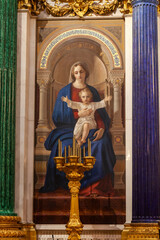 Wall Mural - Madonna and child. Mosaic