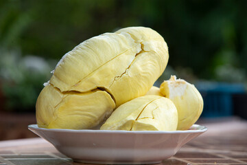 Sticker - Close up of Durian :  King of fruit in Thailand 