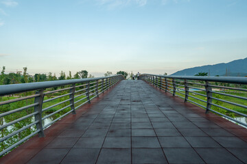 Wall Mural - The pedestrian bridge is in Central Park