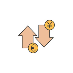 Poster - Money exchange trade icon vector