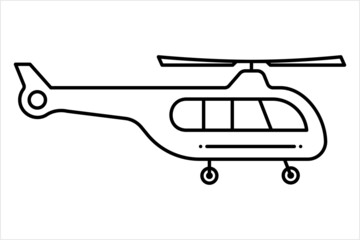 Poster - Helicopter Icon, Chopper Icon, Helicopter Flying Vehicle, Rotorcraft