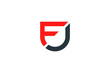 Letter FU Vector Logo Graphic Design Template