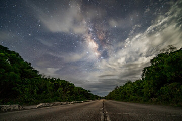 Wall Mural - starry night sky