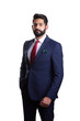 © Hamdan - A young man wearing suit on a white background