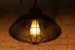 The warm light ceiling lamp, Closeup ceiling lamp