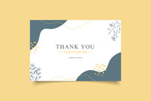 Thank You Card Template Minimalist Background