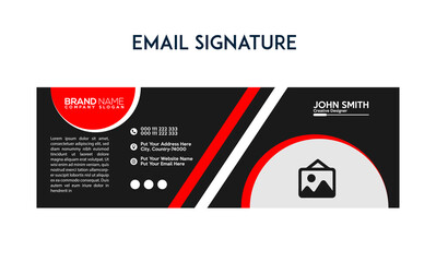 Wall Mural - New Email Signature Design and Header Template