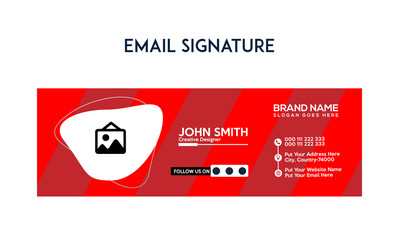 Wall Mural - New Email Signature Design and Header Template