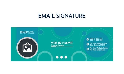Wall Mural - New Email Signature Design and Header Template