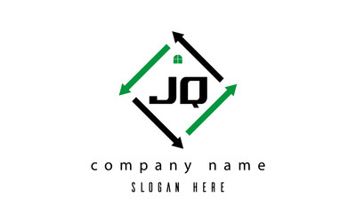 JQ creative real estate letter logo