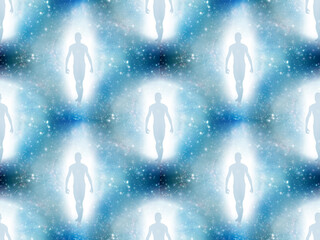 Canvas Print - human figure in light