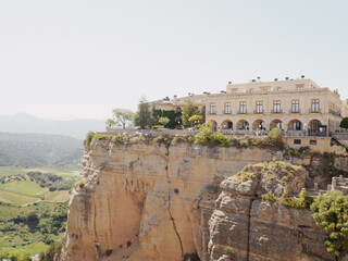 Poster - RONDA, SPAIN - MAY 10, 2019: Tajo de Ronda in Malaga, Spain