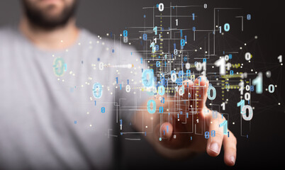 Technology background. Big data concept