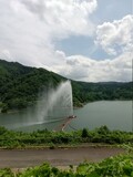 Fototapeta Sypialnia - ダムの噴水