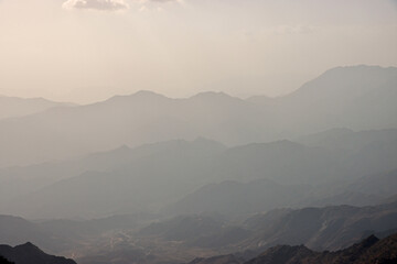 Wall Mural - The canyon of Asir region, the view from the viewpoint, Saudi Arabia