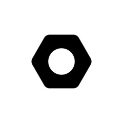 Hex nut icon