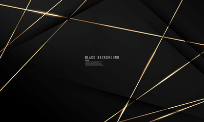 abstract black line arts background luxury white gold Modern