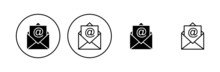 Mail Icon Set. Email Icon Vector. E-mail Icon. Envelope Illustration