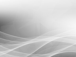 Wall Mural - Abstract smooth stylish grey wave modern decorative shape background