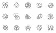 Set of Vector Line Icons Related to Efficiency. Performance, Productive, Multitasking. Editable Stroke. 48x48 Pixel Perfect.