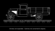 Cargo Truck Rails Model AA- USA - WW2