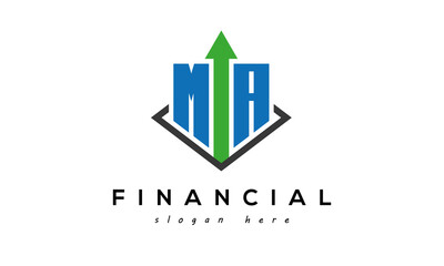 MA Letter Marketing Accounting and Financial Logo