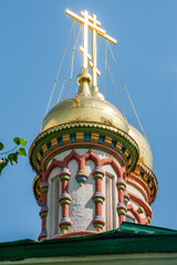 Wall Mural - The tsar's gardener Averky Kirillov built the St. Nicholas Church in the Russian patterned style simultaneously with his city estate in 1657      