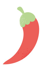 Poster - red chili icon