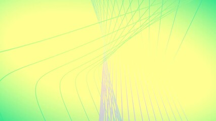 Leinwandbilder - Twisted lines dance geometric elegant background. 3d rendering loop animation HD