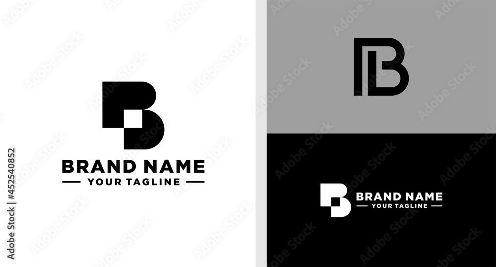BP LOGO GEOMETRIC SHAPEL EDITABLE Stock Vector | Adobe Stock