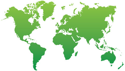 world map green