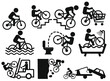 Funny Bike Icon Set - Bike Livestyle