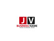 Letter JV logo, jv logo icon design vector for all kind of use